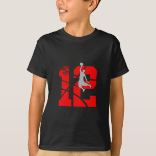 12-jähriges 12. Sketll-Geburtstagsfeierthema Junge T-Shirt