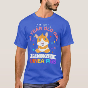 12-jähriges Mädchen, das Lieben Guinea schweine Lo T-Shirt