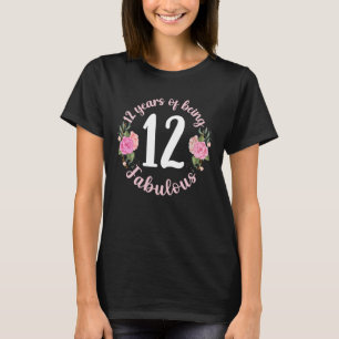 12-jähriges Mädchen zum Geburtstag. Teenager zum 1 T-Shirt