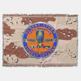 12. Kampf Luftfahrt Brigade Wüste Sturm Veteran Decke
