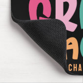 12. Klasse Lehrer Anerkennung Farbiger Text Mousepad (Ecke)
