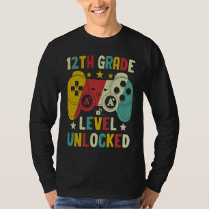12. Klassenstufe freigeschaltetes Retro-Videospiel T-Shirt
