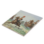 12. Königliche Lancers (w/c über Bleistift Fliese (Seite)