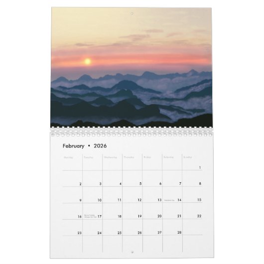 12 Landschaften Kalender (Feb 2026)