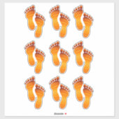 12 - Laxmi Mata Feet Aufkleber (Blatt)