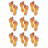 12 - Laxmi Mata Feet Aufkleber (Vorderseite)