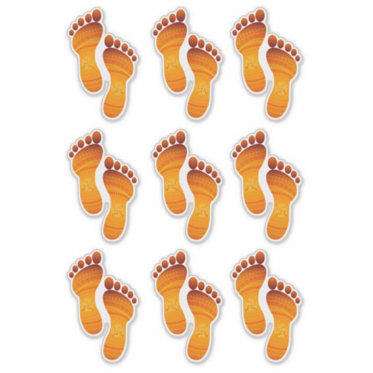 12 - Laxmi Mata Feet Aufkleber (Vorderseite)