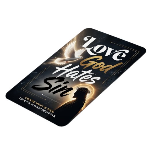 #12 Liebe Gott, hasse Sünde Magnet (Linke Seite)