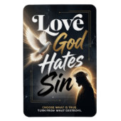 #12 Liebe Gott, hasse Sünde Magnet (Vertikal)