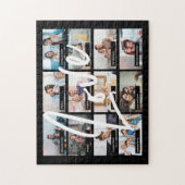 12 LIEBE-Typografie für benutzerdefinierte Foto-Co Puzzle (Vertikal)