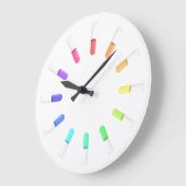 12 liquids große wanduhr (Winkel)