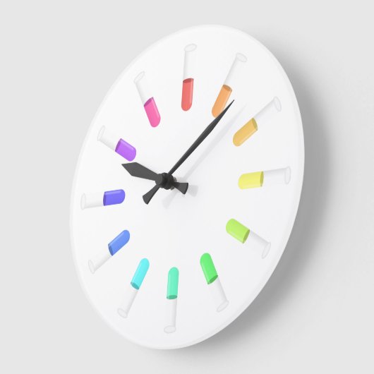 12 liquids große wanduhr (Winkel)