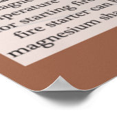 12. Magnesium - Periodische Tabelle der Elemente Poster (Ecke)