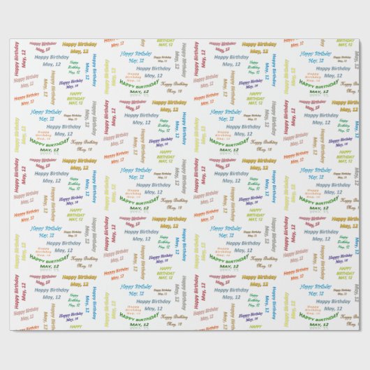 12. Mai Geschenkpapier (Flach)