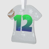 12. Mannverzierung seahawks Ornament (Vorderseite)