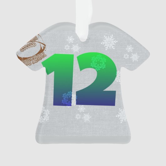 12. Mannverzierung seahawks Ornament (Vorderseite)