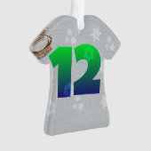 12. Mannverzierung seahawks Ornament (Vorderseite)