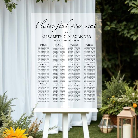 12 Minimalistische Hochzeitsakrobatik Acrylschild