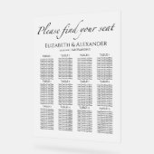 12 Minimalistische Hochzeitsakrobatik Acrylschild (Winkel)