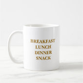 $12, MITTAGESSEN-ZEIT! , BREAKFASTLUNCHDINNERSNACK KAFFEETASSE (Links)