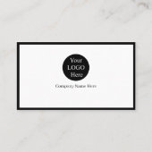 12 Moderne Schwarze Logos zur Förderung des Firmen Visitenkarte (Rückseite)