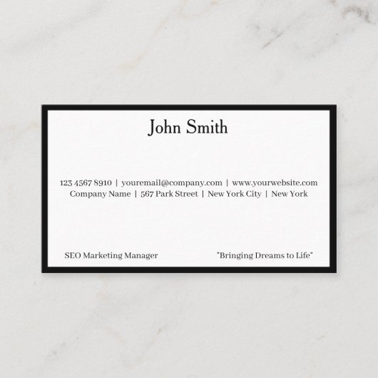 12 Moderne Schwarze Logos zur Förderung des Firmen Visitenkarte (Vorderseite)