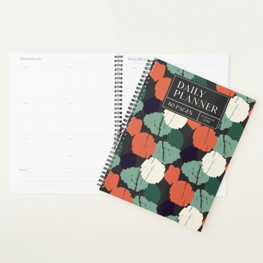 12 Monate Abstrakter Pinselstrich täglich Planer (Anzeige)