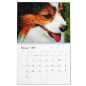 12 Monate Adorable Papillon Dog Aquarellmalerei Kalender (Feb 2027)