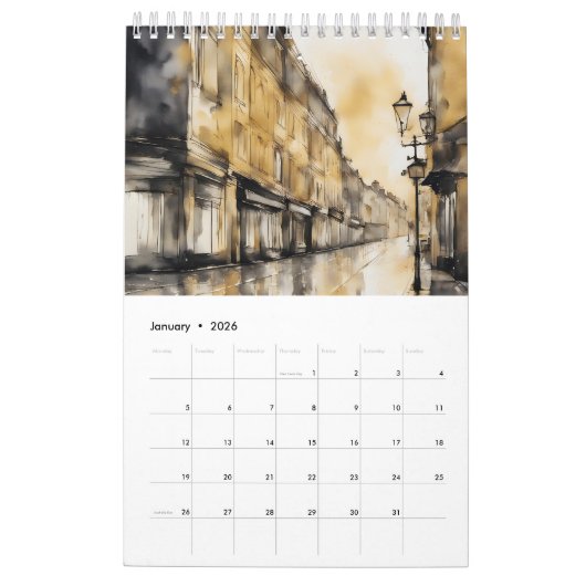 12 Monate Australischer Kalender (Jan 2026)