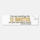 12 Monate Autoaufkleber (Vorne)