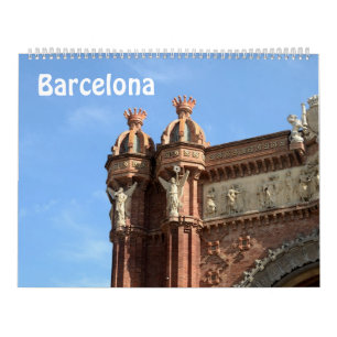 12 Monate Barcelona, Spanien Foto Kalender