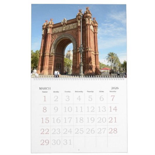 12 Monate Barcelona, Spanien Foto Kalender (Mär 2026)