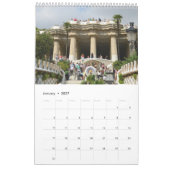 12 Monate Barcelona, Spanien Mauerkalender Kalender (Jan 2027)