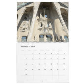 12 Monate Barcelona, Spanien Mauerkalender Kalender (Feb 2027)