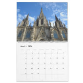 12 Monate Barcelona, Spanien Mauerkalender Kalender (Mär 2026)