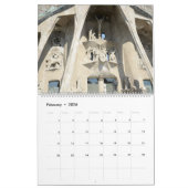 12 Monate Barcelona, Spanien Mauerkalender Kalender (Feb 2026)