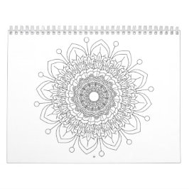 12 monate Beautiful mandala Design Kalender