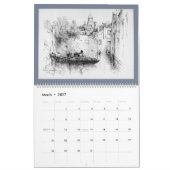 12 Monate Bilder des Venedig-Kalenders Kalender (Mär 2027)