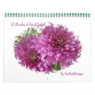 12 Monate Blumenkohl-Blume Kalender