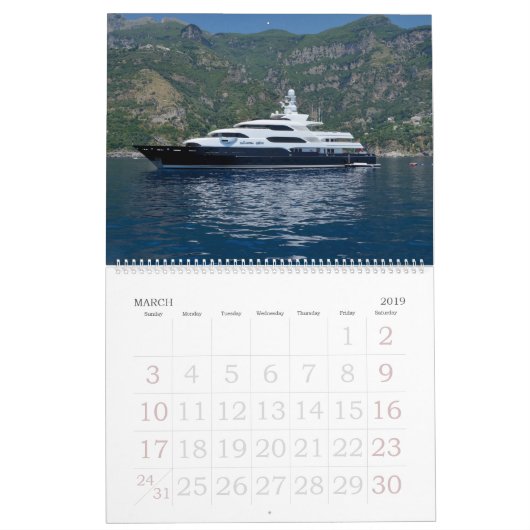 12 Monate Boote Kalender (Mär 2019)
