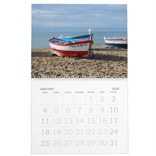 12 Monate Boote Kalender (Jan 2026)