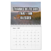 12-Monate "Dank sei Gott, dass ich..." Kalender (Mär 2027)