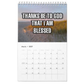 12-Monate "Dank sei Gott, dass ich..." Kalender (Mär 2027)