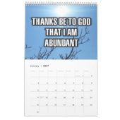12-Monate "Dank sei Gott, dass ich..." Kalender (Jan 2027)