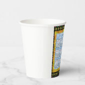 12 Monate Englischer Kalender des Jahres 2025 Pappbecher (Rechts)