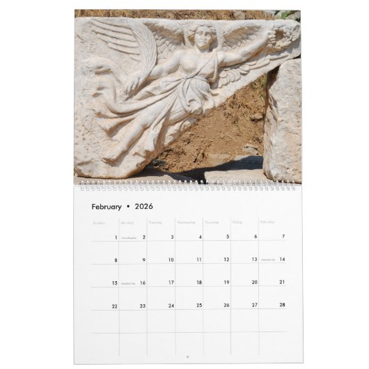 12 Monate Ephesus, Türkischer Kalender (Feb 2026)