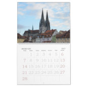 12 Monate europäischer Mauerkalender Kalender (Feb 2027)