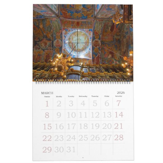 12 Monate Foto-Kalender der Heiligen Künste Kalender (Mär 2026)
