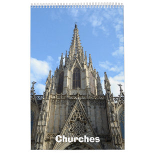 12 Monate Foto Kirchen Kalender