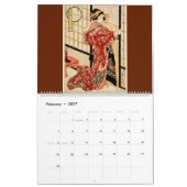 12 Monate Frauen des alten Japans (japanische Kuns Kalender (Feb 2027)